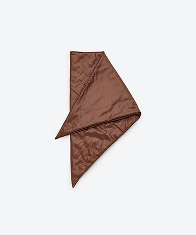 WYYY252948 Leather Like Taffeta Padded Scarf