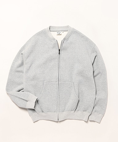 Front Zip Densely Knit Sweat Shirt (Unisex)