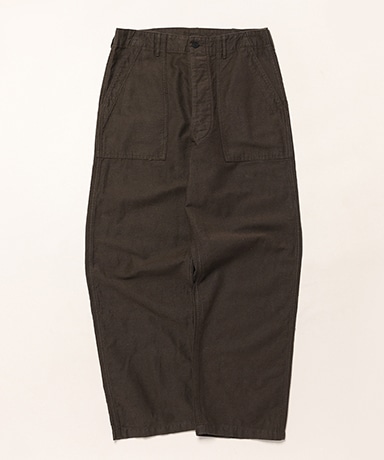 Relax Fit Cotton Linen Moleskin Fatigue Pants