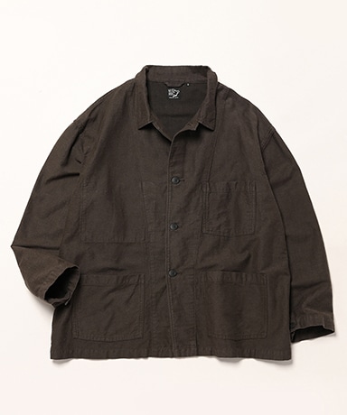 Cotton Linen Moleskin Relax Fit Simple Work Jacket