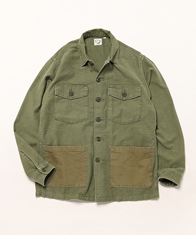 Vintage Washed 4 Pockets U.S Army Shirt