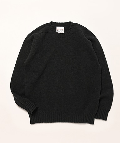 Plain Saddle Shoulder Crew Neck