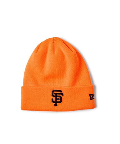 ベーシック カフニット MLB Team Logo サンフランシスコ・ジャイアンツ ネオンオレンジ