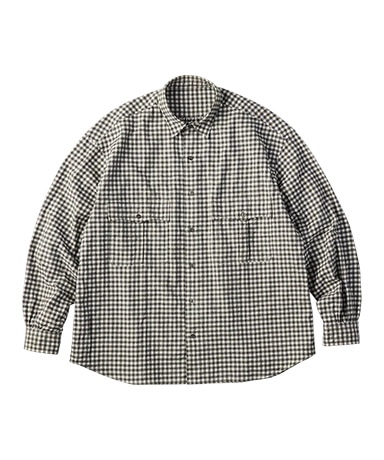 Roll Up Flannel Gingham Check Shirt