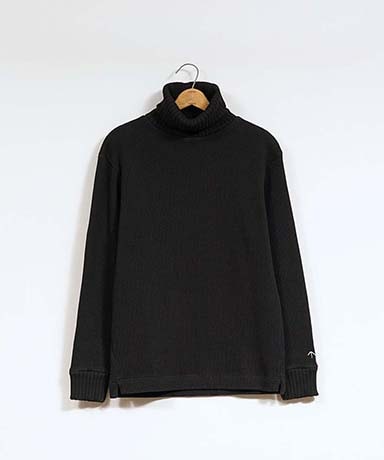 Turtle Neck - Waffle Black