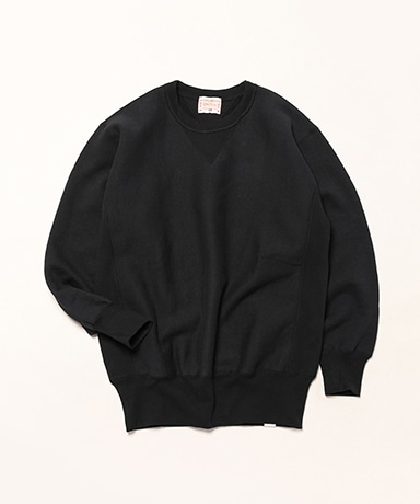 Loop Wheeled V Sweater Reverse Weave