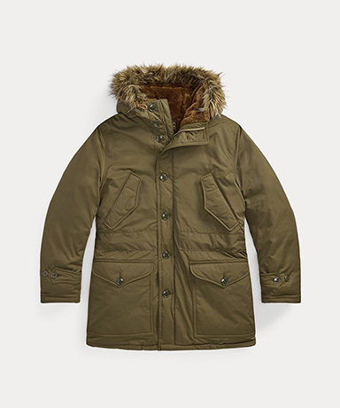Faux-Fur-Trim Parka