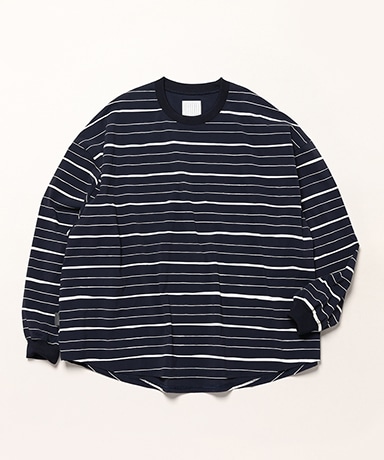 Super Big Mix Stripe LS Nylon Tee