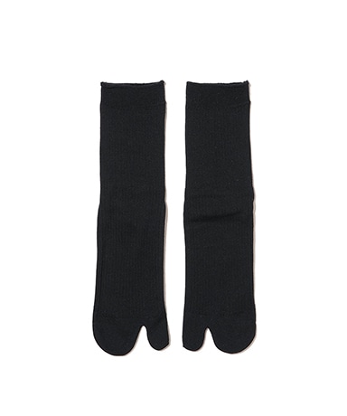 Basic Ribbed Cotton Short Tabi Socks 14