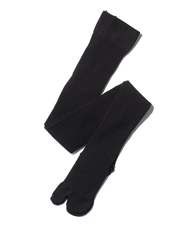 Cotton Ribbed Tabi Tights 2