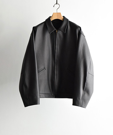 カーフスキン ジップショートジャケット