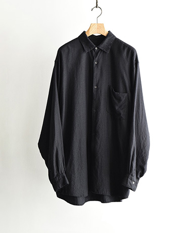 カシミヤシルク 製品染シャツ