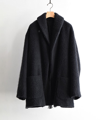カシミヤ ショールカラーコート