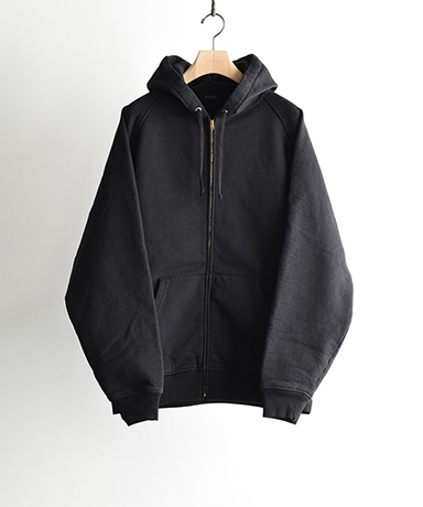 コットン裏毛 ジップパーカ