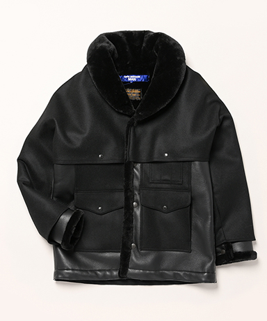 WP-C010-051 - エステルフェイクファー×ウールサージ Filson Wネーム