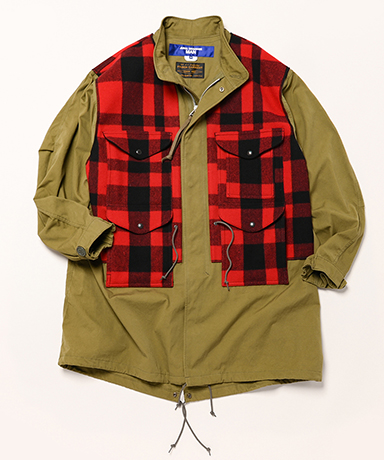 WP-C016-051 - 綿ウェザーバイオ加工×マッキーノウール Filson Wネーム
