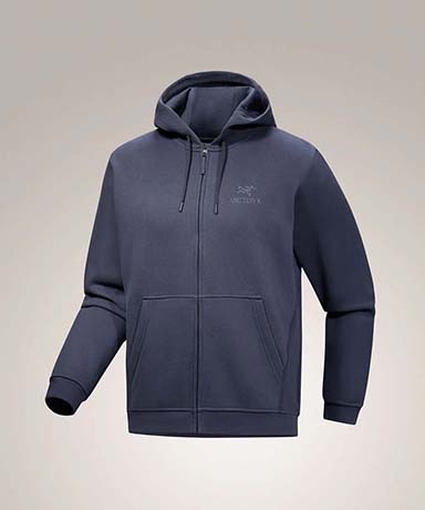 Emblem Fleece Full-Zip Hoody Men's