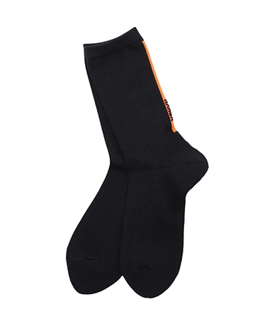 Vertical Line&Logo Socks