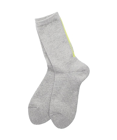 Vertical Line&Logo Socks