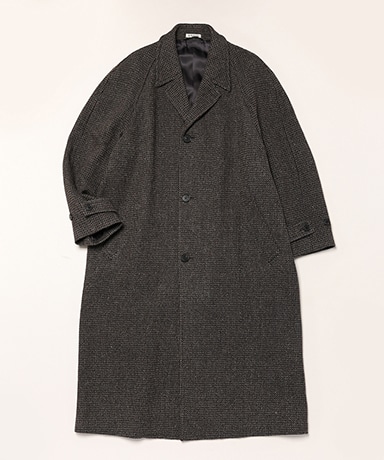 【美品】ロットホロン ノーカラーウールコート ダブル 黒 44 レディースのノーカラーコート｜トゥモローランド 公式通販
