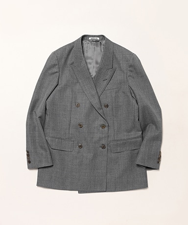 Bluefaced Wool Double-Breasted Jacket
