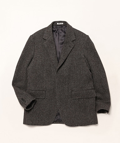 Alpaca Wool Silk Tweed Over Jacket