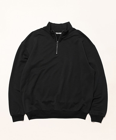 Light Wool Sweat Half Zip P/O