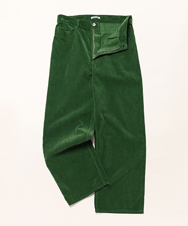 Pigment Dyed Finx Corduroy Wide 5P Pants