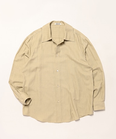 Cotton Cashmere Herringbone Shirt