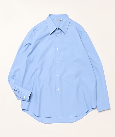 Washed Finx Twill Shirt(3(MEN) Blue/ブルー): AURALEE