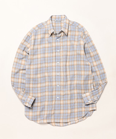 Airy Wool Check Shirt
