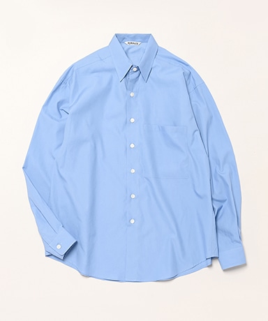 トップス AURALEE25ss WASHED FINX TWILL BIG SHIRT4 AURALEE | WASHED FINX TWILL BIG SHIRT MEN