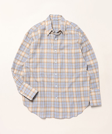 Airy Wool Check Shirt