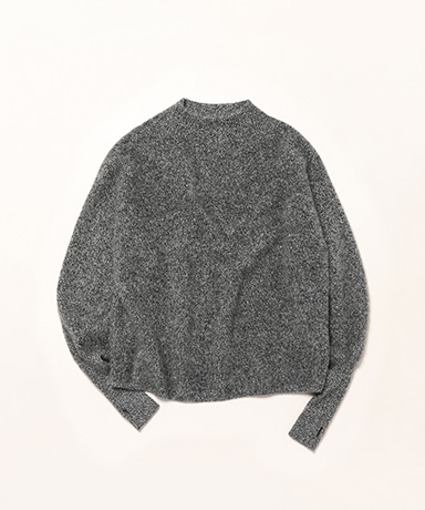 Women Cashmere Fox Fingerhole Boat Neck