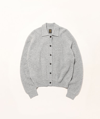 Women Cashmere Fox Polo Cardigan