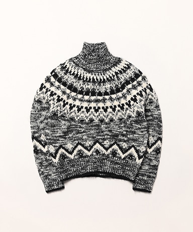 Women Mohair Nordic Turtle Neck