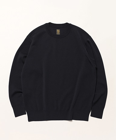 Men 32G Smooth Wool Classic Crew Neck