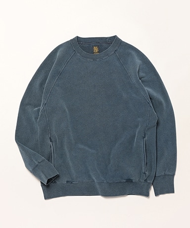 トップス BATONER VINTAGE WOOL RAGLAN CREW BATONER / バトナー | VINTAGE WOOL RAGLAN CREW NECK (メンズ