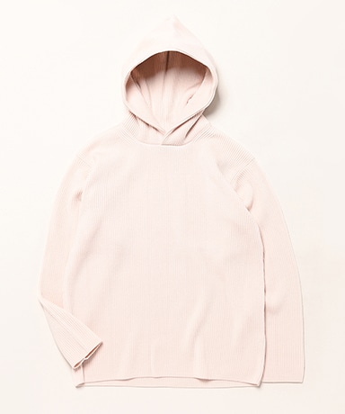 Men Solid Wool Rib Pull Parker