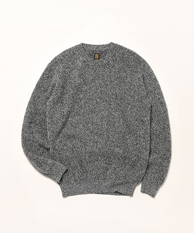 Men Cashmere Fox Crew Neck