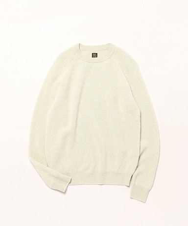 Men Cashmere Fox Tenjiku Ragran Crew Neck
