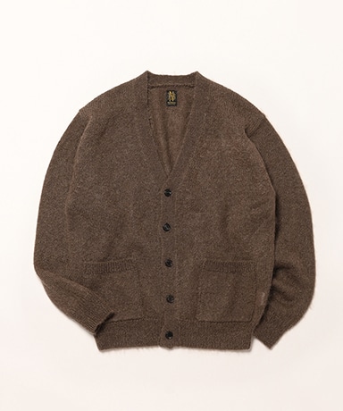 Men Pure Mohair V Cardigan