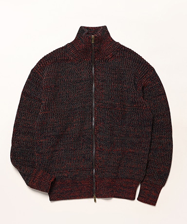LOFTMAN別注 Mix Color Tweed Knit Blouson