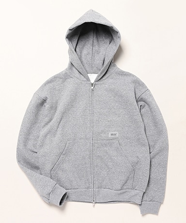 Double Zip Short Sweat Hoodie