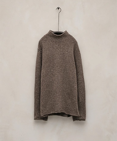 Rollneck Sweater - Recycled Cashmere/Wool Tweed