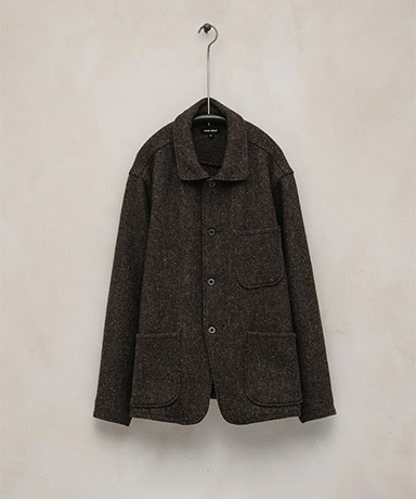 Three Pocket Jacket - Irish Wool Herringbone Tweed
