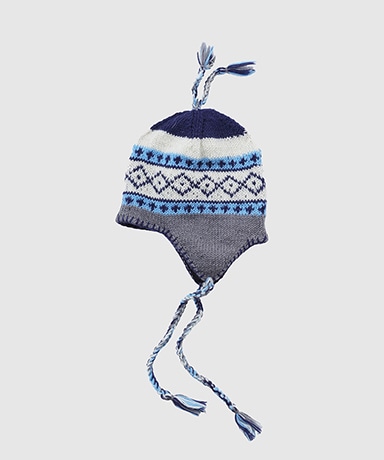 Hand Knit Ear Flap Beanie