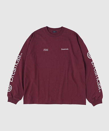 M*r様 【L】PIGGS SUPERBAD メンバーフォトTee プー・ルイ Dreamcast L/S Photo Tee(L(MEN) Burgundy/バーガンディ): SEDAN