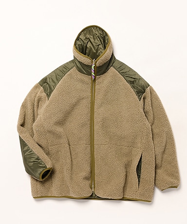 Reversible Fleece Down Jacket is-ness×TAION