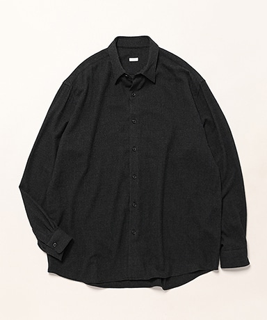 Wool Regular Collar Shirt